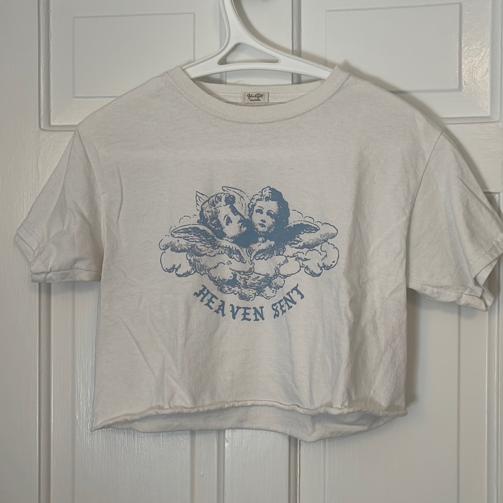 John Galt California Cropped Angel T-shirt